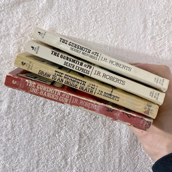 Vintage The Gunsmith All Action Western Romance Novel  x4 - Picture 7 of 14